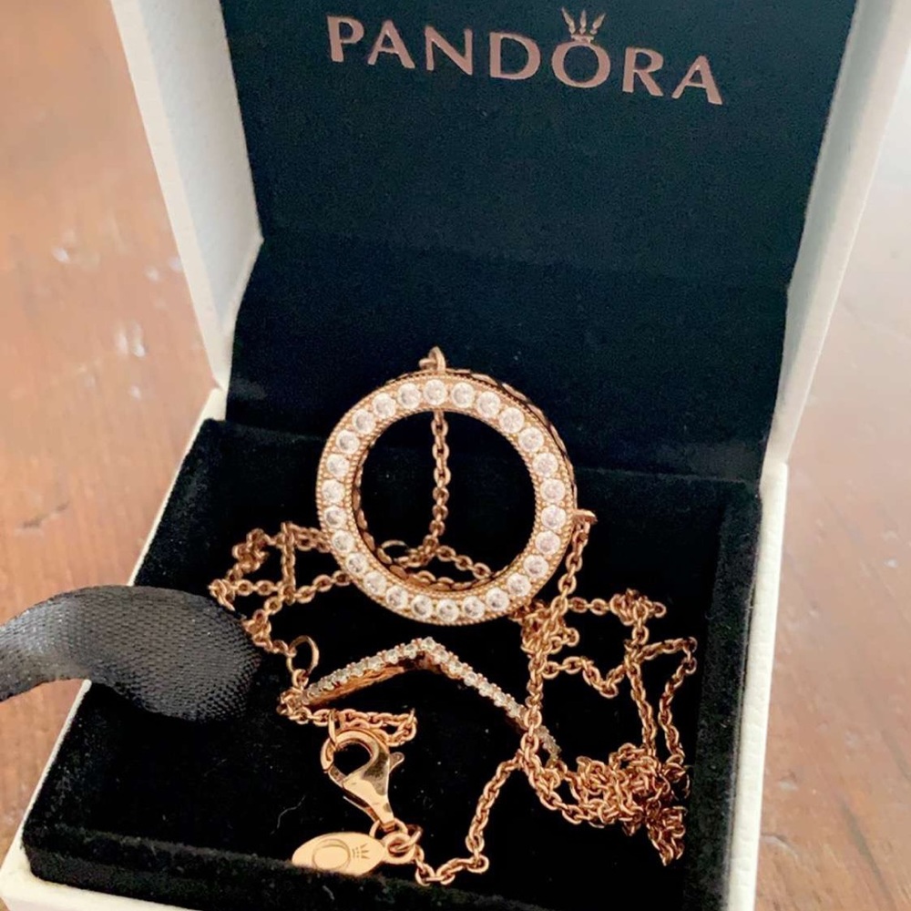 Pandora Necklace & Ring Set